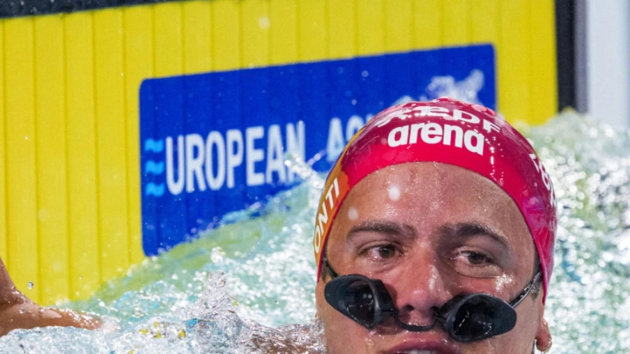 Noè Ponti dernier du 50 m papillon aux championnats d'Europe 2026