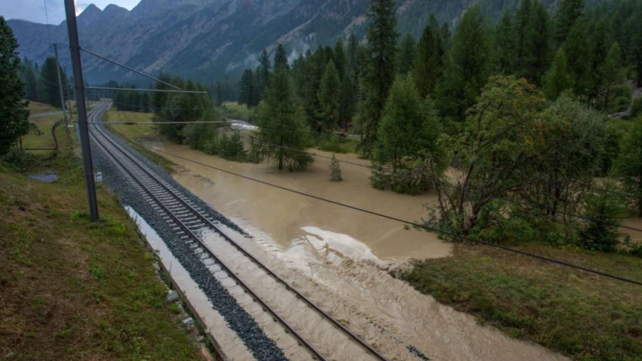 Glissement de terrain : la ligne de l'Albula interrompue en GR