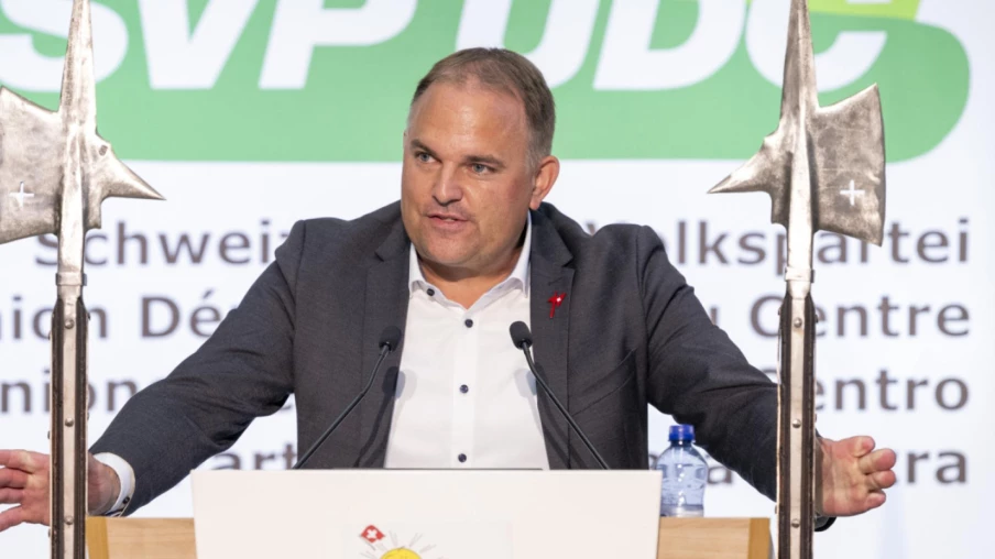 Assemblée de l’UDC : Marcel Dettling défend l’initiative sur la neutralité