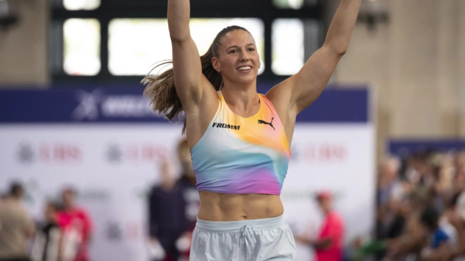 Weltklasse : Angelica Moser deuxième en saut à la perche avec record de Suisse