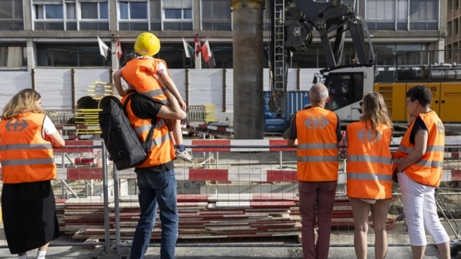 Lausanne : près de 5000 visiteurs découvrent le chantier de la gare