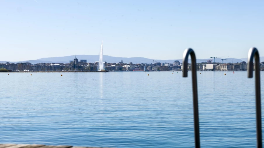 Le Jet d'eau de Genève à l'arrêt pour entretien annuel