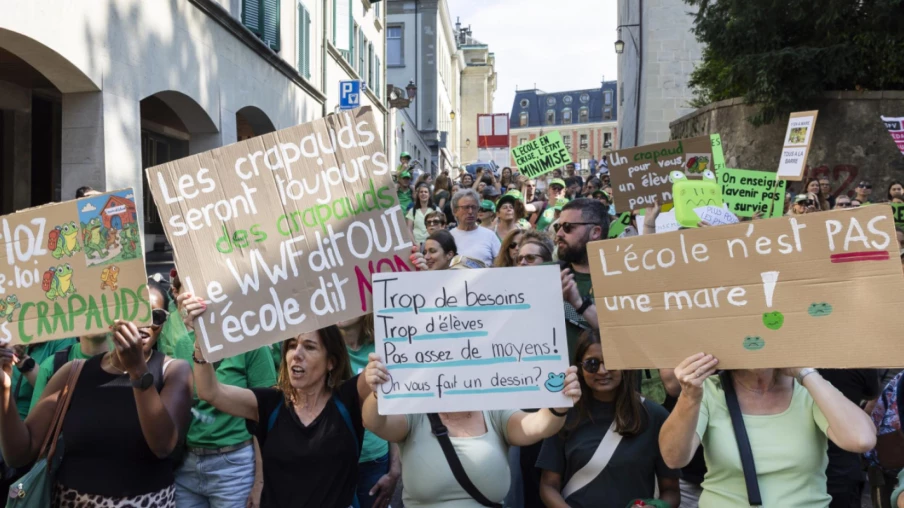 Manifestation à Lausanne : Les enseignantes 1-2P vaudoises réclament des moyens supplémentaires
