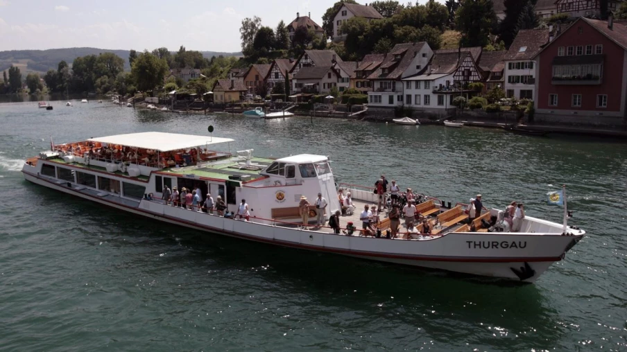 Canicule et moules bloquent la navigation sur le Rhin entre Stein et Diessehofen