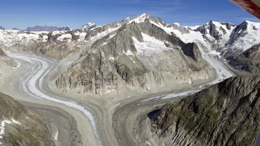 Crash d'hélicoptère sur le glacier d'Oberaletsch en Valais