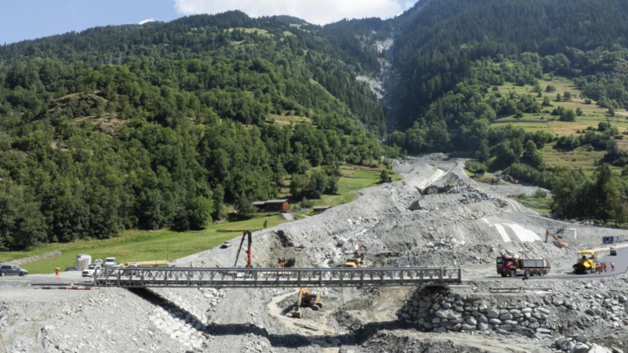 Remise en service du pont fusible de Lourtier après rénovations