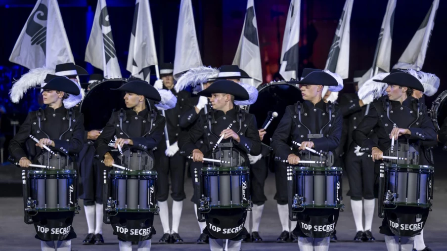 Festival Basel Tattoo : 70'000 spectateurs conquis par la musique militaire Festival Basel Tattoo : 70'000 spectateurs conquis par la musique militaire
