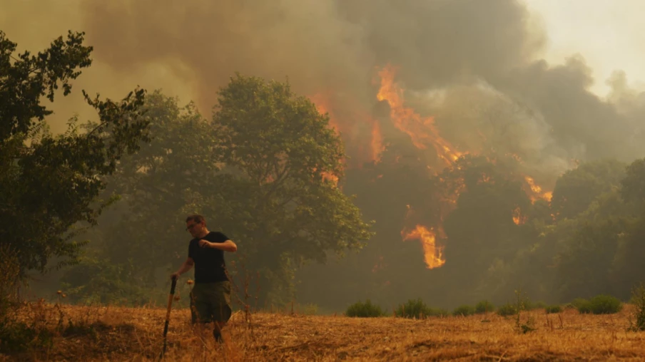 Incendies en Grèce : journée très difficile face à des vents violents