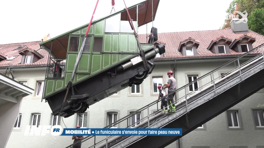 Le funiculaire de Fribourg s’envole pour une rénovation complète