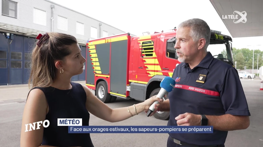 Orages dans le canton de Vaud : les sapeurs-pompiers en alerte face aux risques d'inondations