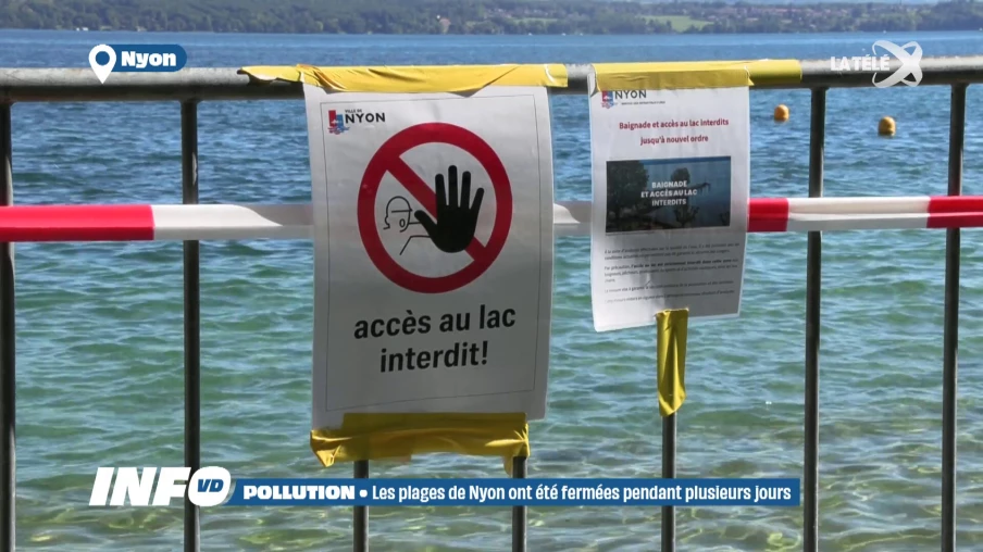 Nyon : les plages du lac rouvertes après une contamination bactérienne