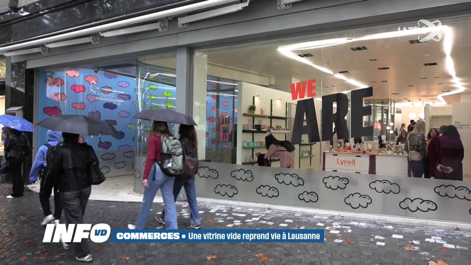 À Lausanne, une vitrine vide transformée en tremplin pour les commerçants émergents
